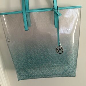 Clear Michael Kors tote